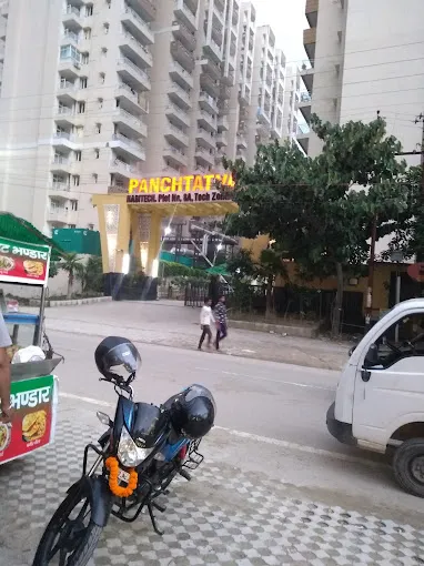 Evening view of Habitech Panchtatva towers